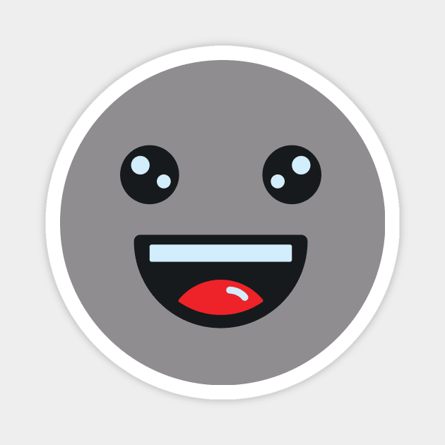 Smile face cartoon Magnet by verry studio